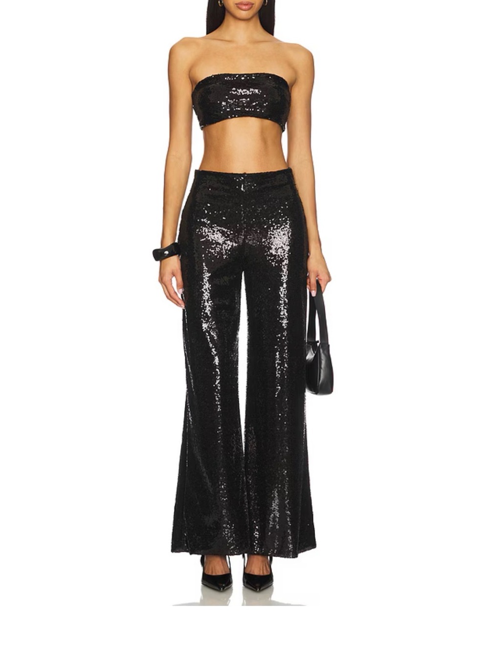 NWT Ripley Rader Sequin Wide Leg Pant